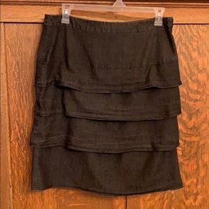 Sandro Woman cute jean layer ruffle skirt 16W